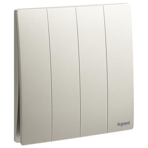 Legrand Mallia Senses 4G 1W 16AX switch, Champagne - 281006CH