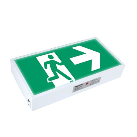 Powercraft Emergency Exit Running Man with Direction to Right (Single Sided - Surface Box Led)