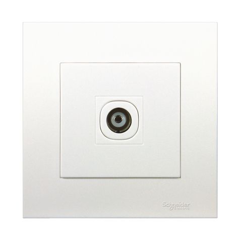 Schneider Vivace, TV socket, 1 gang, White - KB31TVF-OS