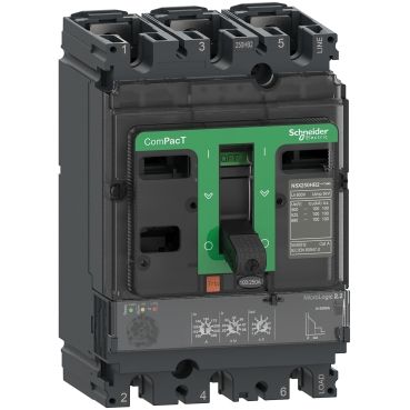 Schneider Circuit breaker, ComPacT NSX160N, 50kA/415VAC, 3 poles, MicroLogic 2.2 trip unit 160A - C16N32D160