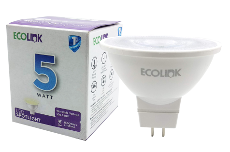 Ecolink LED MR 16 5-50W 36D 3000K