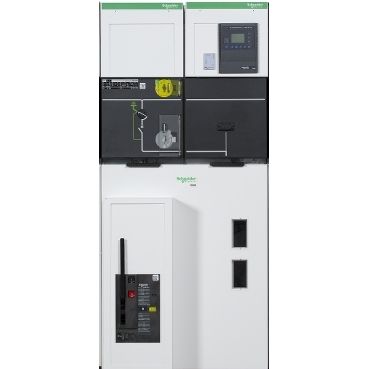 Schneider SM6-24 DM1A Manual, Opening Coil 220Vac, CT class 0.5 ratio 50-100, Easergy P3 (P3U20-REL52018), 1 CTB without Thermal Sensor - F-SM6R-DM1A-A4-NC