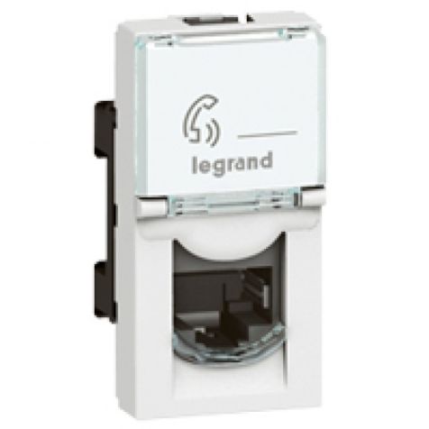 Legrand Arteor Rj11 4P Tel Sock Sq Wh - 572300