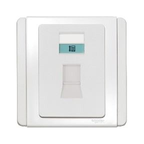 Schneider Neo, Telephone Socket, RJ11, White - E3031RJ_WW