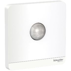 Schneider AvatarOn, PIR occupancy sensor switch, 3 Wires, 200V, White - E8331PIR3_WE