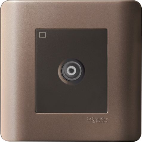 Schneider Zencelo, TV Socket, Silver Bronze - E8431TVM_SZ