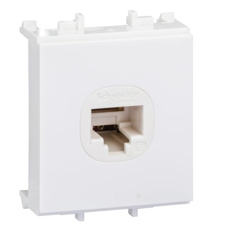 Schneider S-Flexi - data socket - category 6 - white - F50RJ8M6_WE