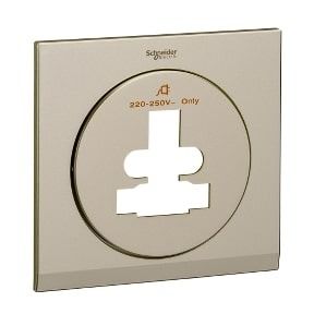 Schneider Ulti - 16A 1gang truglobal socket Module _v.2) cover plate - champagne gold - UC426_16TS_XCG