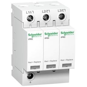 Schneider Acti 9 iPRD65r - 3P + N - 350V - modular surge arrester - with remote transfert - A9L65301