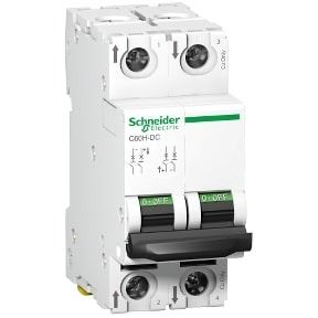 Schneider MCBActi C60H-DC - 2 poles -  2A - 60PV-DC - miniature circuit breaker -A9N61522