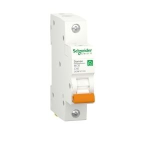 Schneider Domae MCB - 1P, 40 A, C Curve, 6000 A - Miniature circuit breaker - DOMF01140