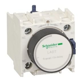 Schneider TeSys D - time delay auxiliary contact block - 1NO+1NC - screw clamp terminals - LADR4