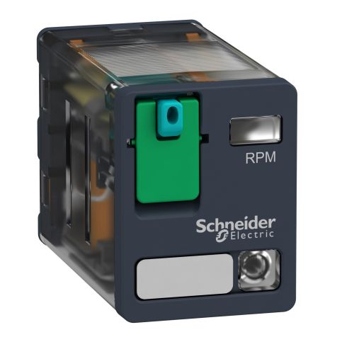 Schneider Zelio RPM - Relay power plug-in relay - 2 C/O -  12V - DC - 15 A - with LED - RPM22JD
