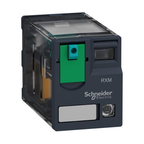 Schneider Zelio RXM - Relay Miniature Plug-in relay - 2 C/O -  24V DC 12A - with LED - RXM2AB2BD