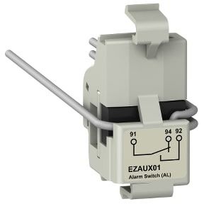 Schneider EasyPact EZC alarm switch AL, EasyPact EZC 100, EasyPact CVS 100BS, 1 common point changeover contact - EZAUX01