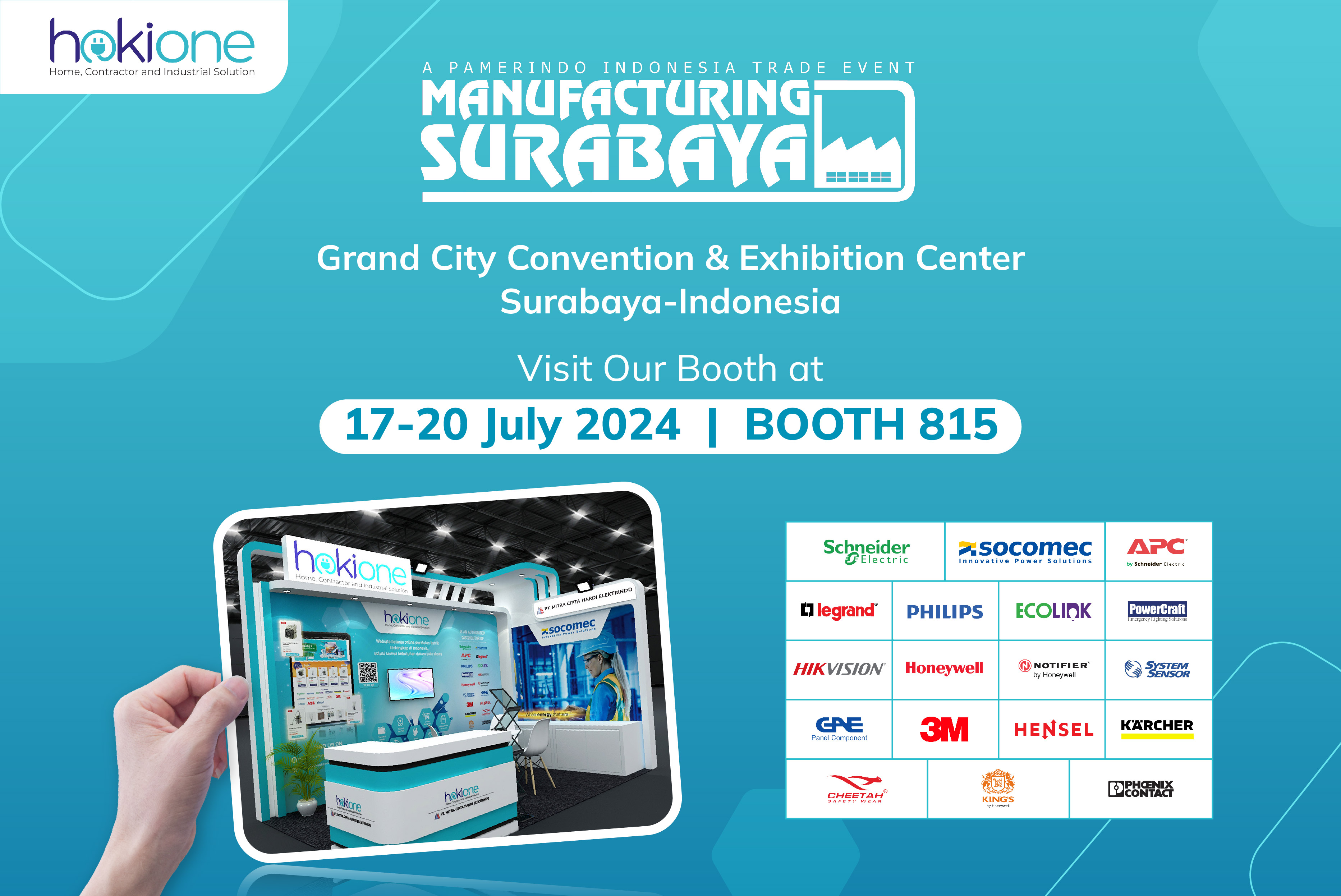 Ayo Kunjungi Booth Hokione di Manufacturing Surabaya 2024!