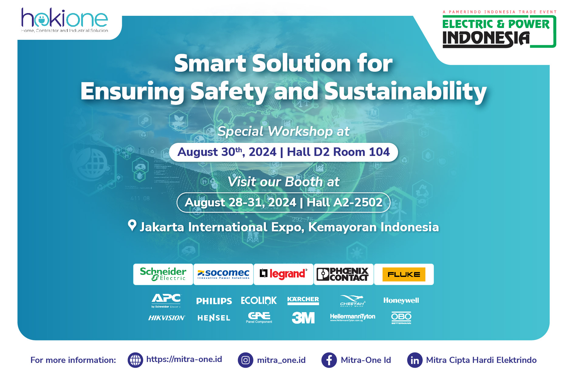 Hokione Akan Hadir di Pameran Electric & Power Indonesia 2024