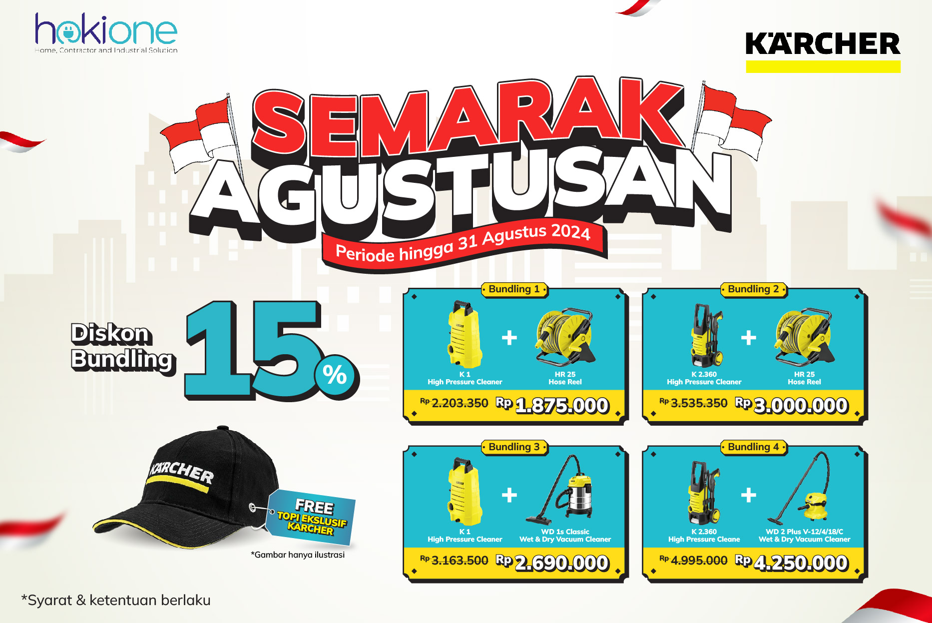 Semarak Agustusan Harga Spesial Promo Bundling Karcher